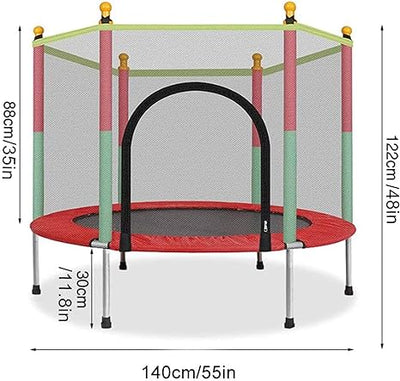 "Child Trampoline Net with Jumping Mat: Safe and Fun Bounce Play for Kids" - Dubai Marts