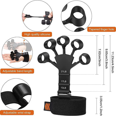 "Metal-Hook Grip Strength Trainer: Enhance Your Hand and Forearm Power" - Dubai Marts