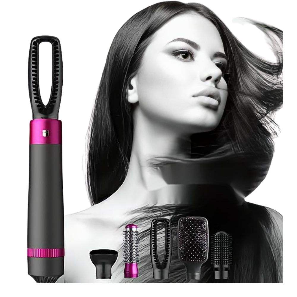 "5-in-1 Ionic Hot Air Brush: Dry, Style, and Volumize Effortlessly!"