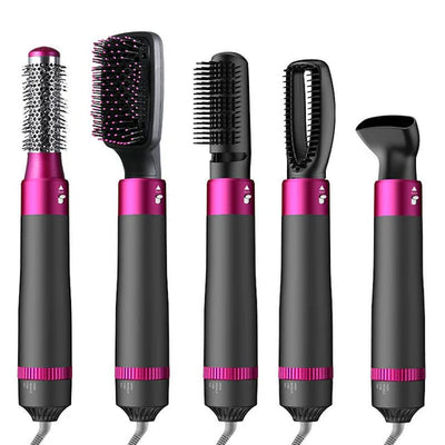 "5-in-1 Ionic Hot Air Brush: Dry, Style, and Volumize Effortlessly!"