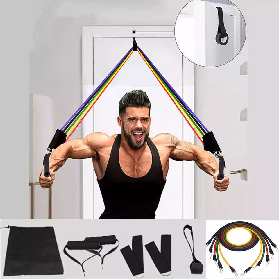 Bodybuilding Resistance Bands Set - Dubai Marts